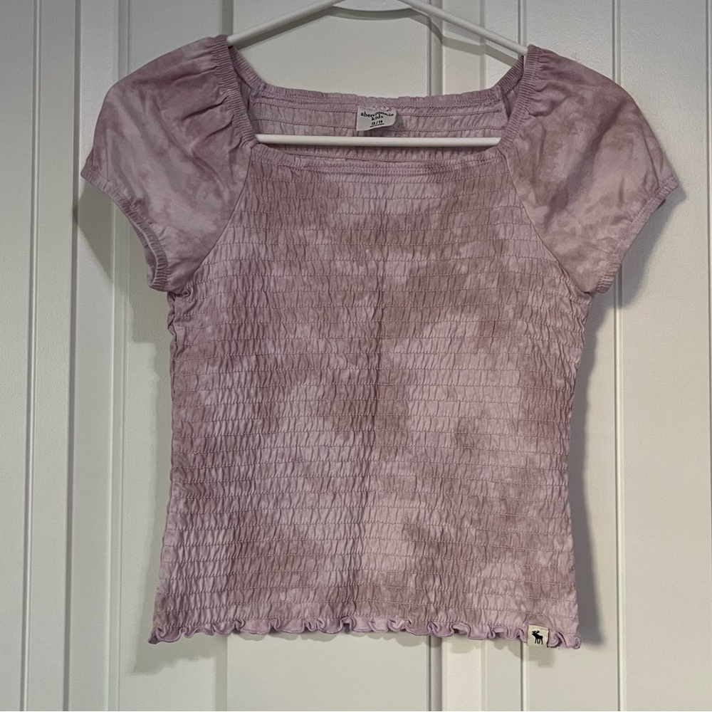 Girls Abercrombie tie dye crop top